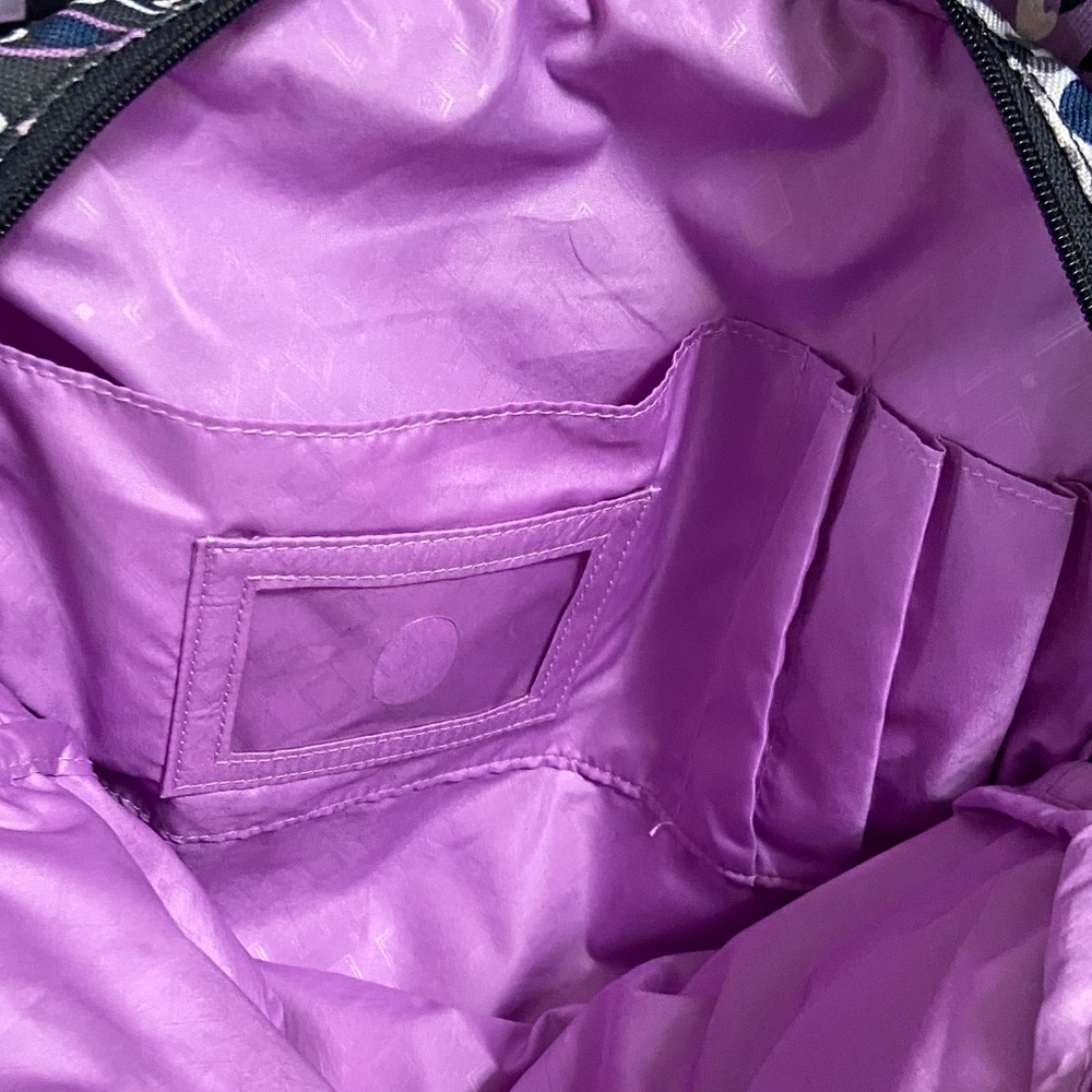 Vera Bradley Multicolor Patterned Backpack With P… - image 3